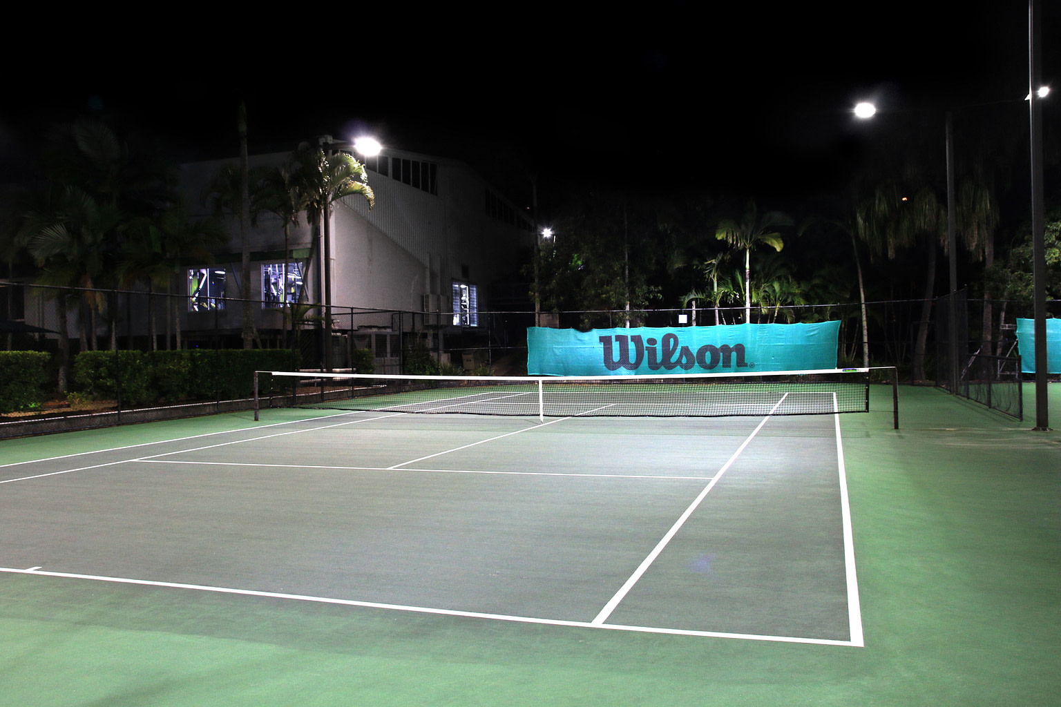 One court at Club Coopers Tennis Centre using Cree Lighting OSQ (B Series)